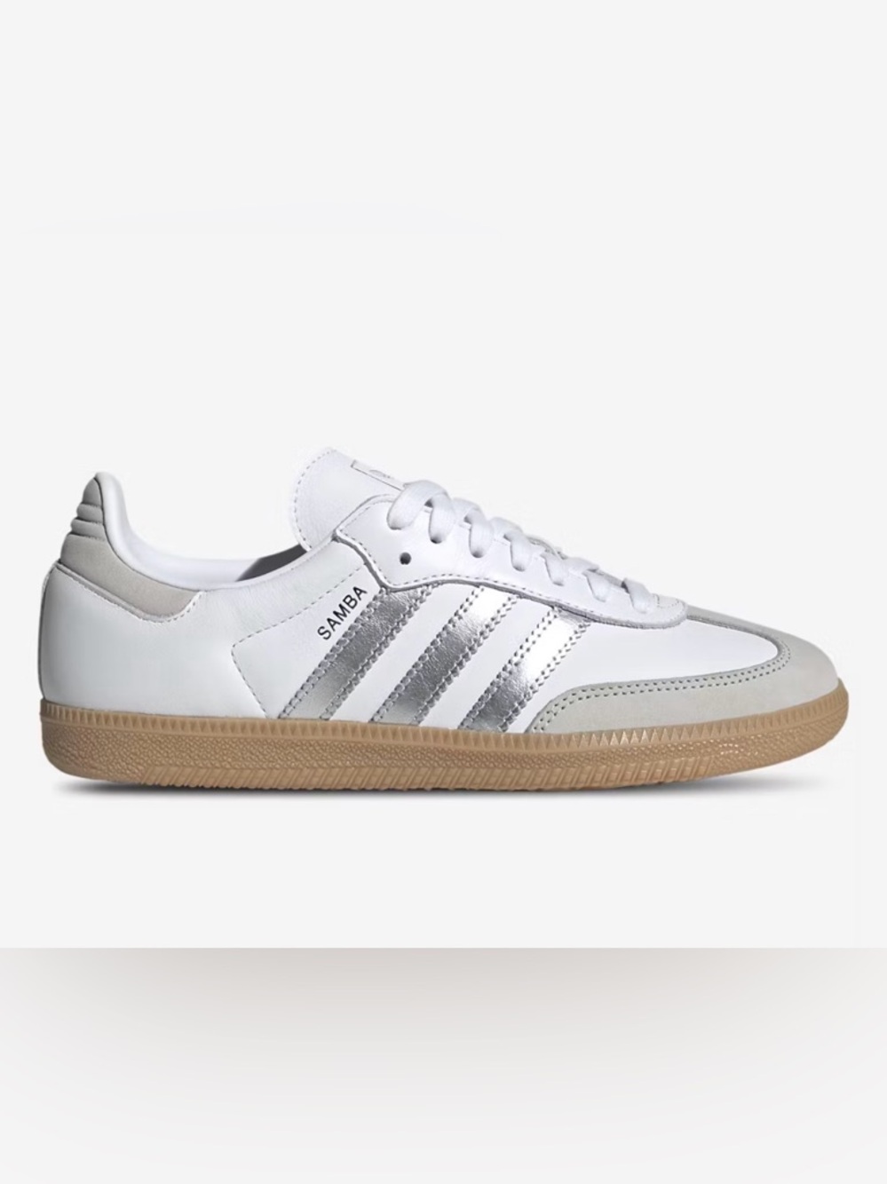 Adidas Samba OG in White/Silver, M11.5/W12.5 | Adidas